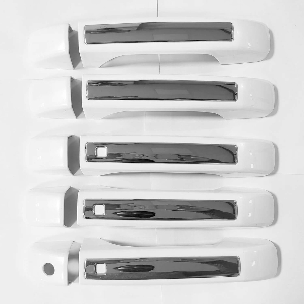 Mahindra Scorpio N white chrome door handle cover