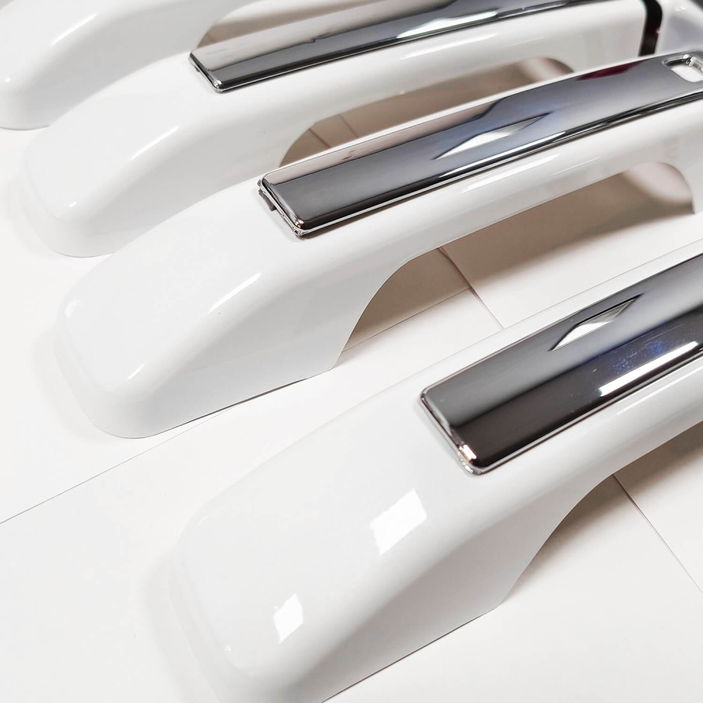 Mahindra Scorpio N white chrome door handle cover