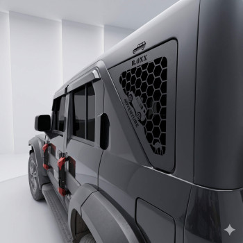 FitMyCar® Steel Adventure Window Louvers for Mahindra Thar Roxx